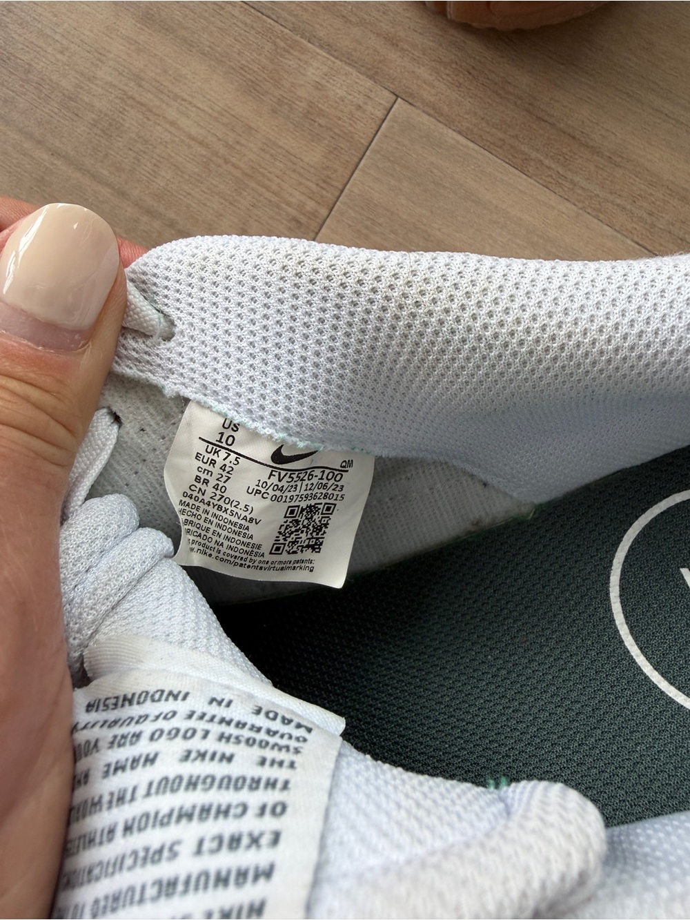 Nike Court Legacy Lift White Vintage Green Gum - Picture 5 of 7